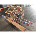 Marine wholesale pilot rope boat ladder wooden step for